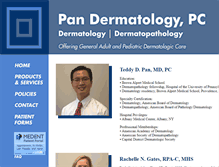 Tablet Screenshot of pandermatology.com